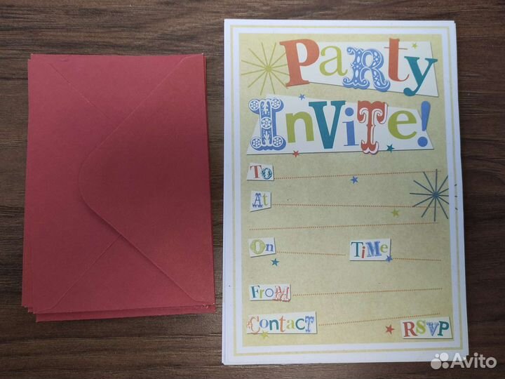 Приглашения на день рождения