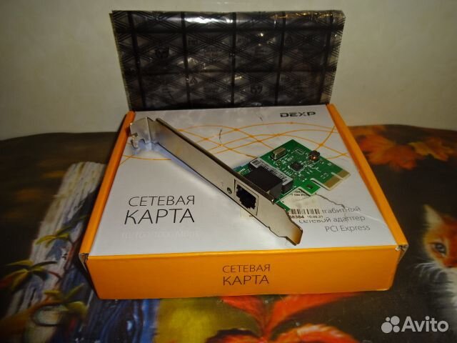 Сетевая карта PCI-E фирмы Dexp модель ZH-GE1P
