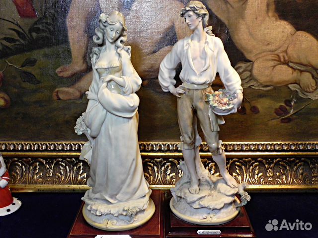 Capodimonte.Armani.Девушка.Парень.Статуэтка.Италия