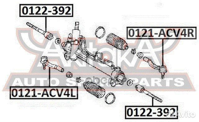 Наконечник рулевой правый 0121ACV4R asva