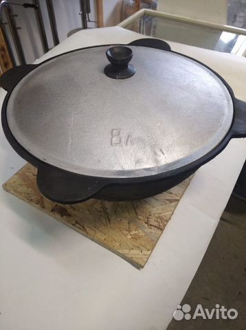 Казан чугунный 8 литров с крышкой