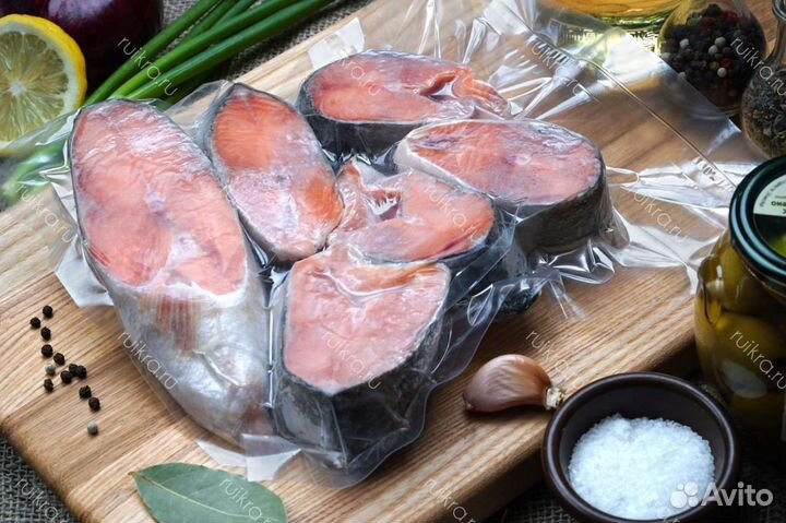 Горбуша стейки