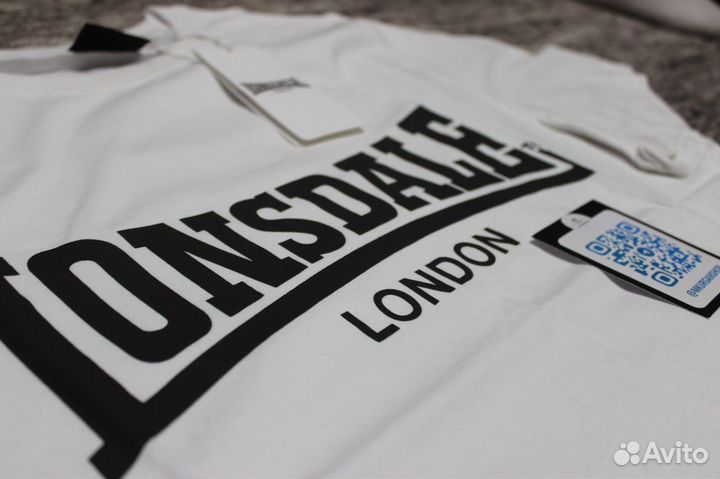 Футболка Lonsdale London Tee Logo оригинал белая