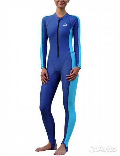 Женский лайкровый гидрокостюм для защиты от солнца