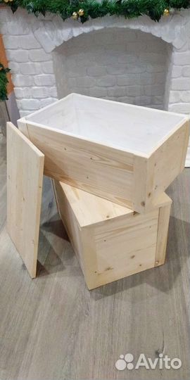 Ящик деревянный для хранения и декора