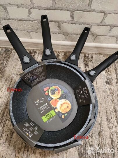 Сковорода royal kuchen набор 22,24,26,28 см