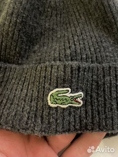 Мужская шапка Lacoste оригинал