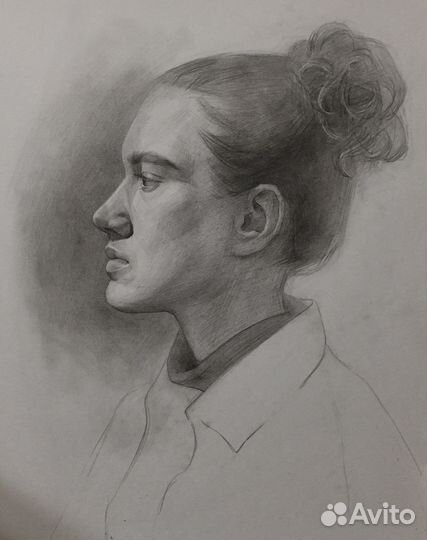 Портрет рисунок карандашом