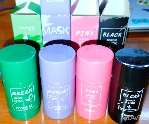 Маска для лица. Глиняная маска в стиках