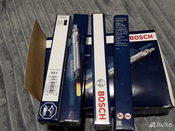 Свечи накала на дизельный двигатель, 4 шт