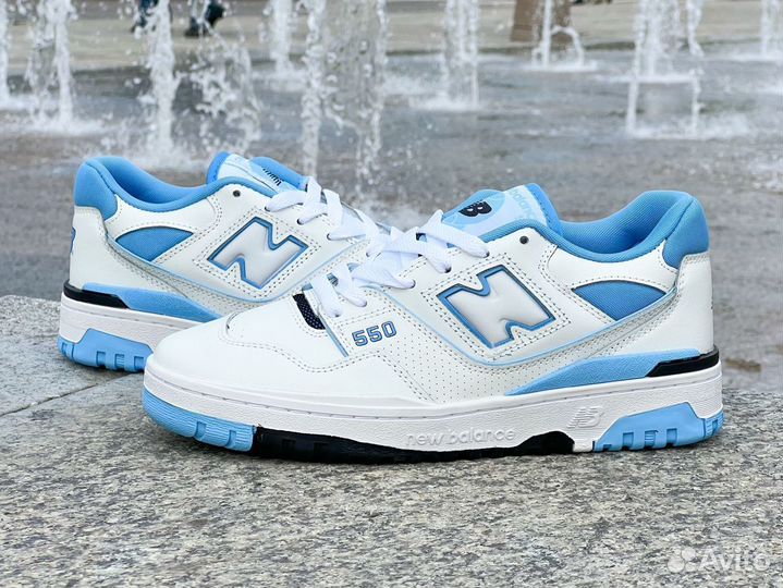 New Balance 550 UNC White University Blue