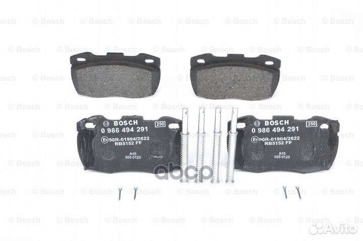 Колодки торм.пер. 0986494291 Bosch