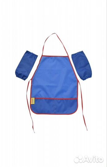 Новый фартук для труда с нарукавниками 4-7 синий