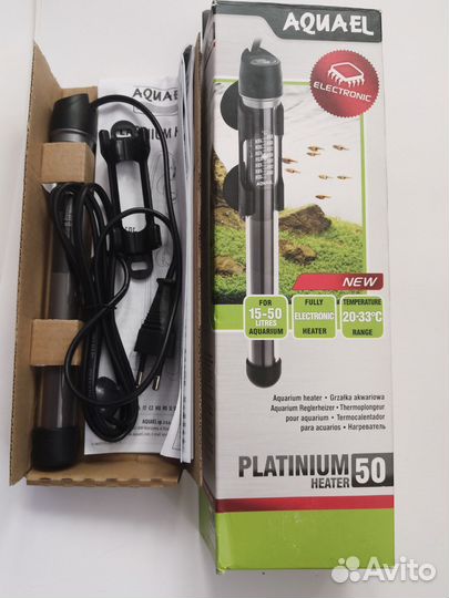 Aquael Platinum Heater 50w нагреватель на 15-50 л