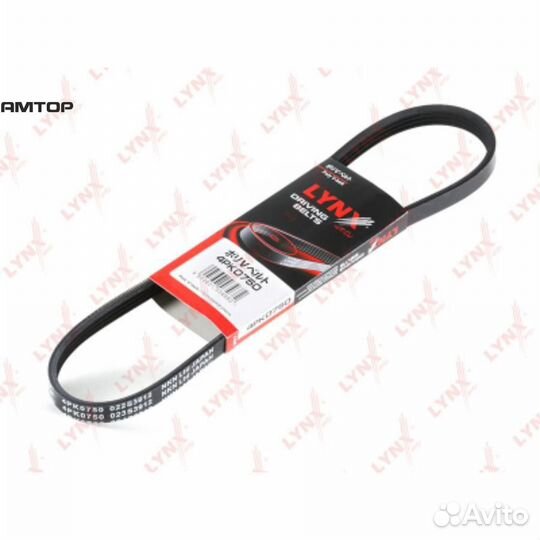 Lynxauto 4PK0750 Ремень поликлиновой lynxauto 4PK0