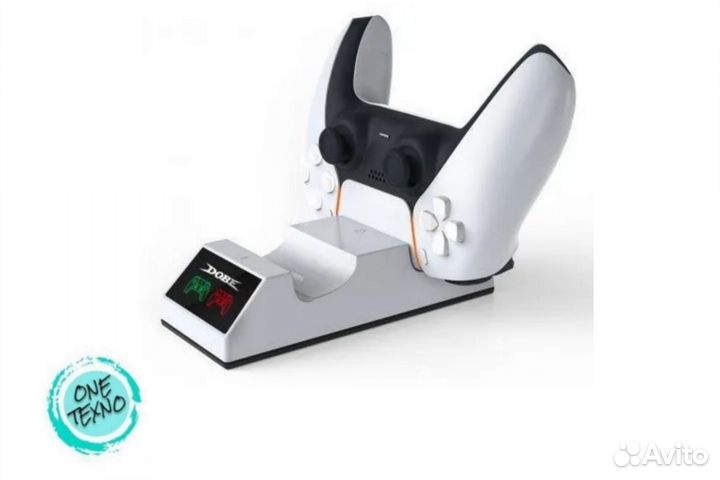 Зарядная станция для 2-x геймпадов DualSense dobe