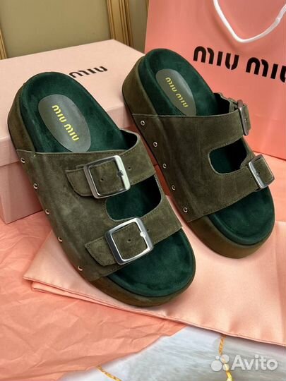 Сандалии Шлепки Miu Miu Размер 36-40