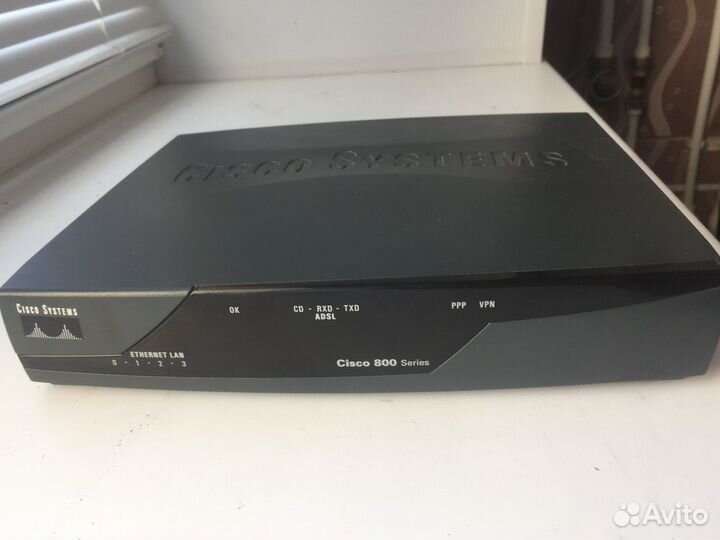 Маршрутизатор Cisco 877 с блоком питания