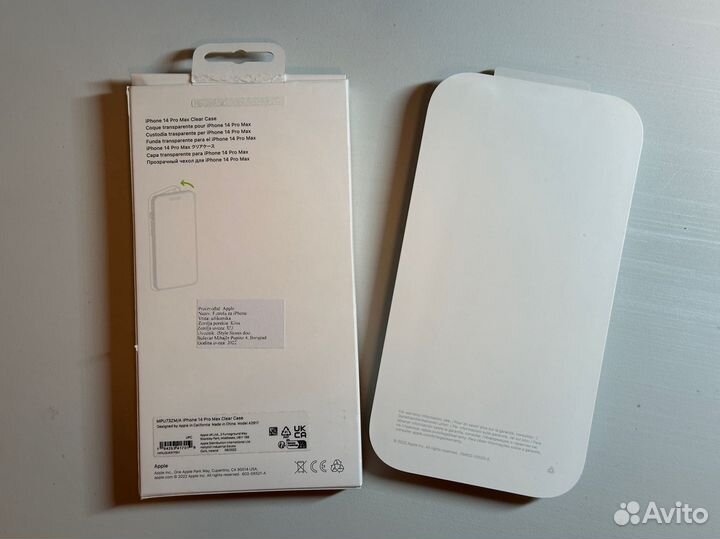 Чехол для iPhone 14 Pro Max прозрачный, оригинал