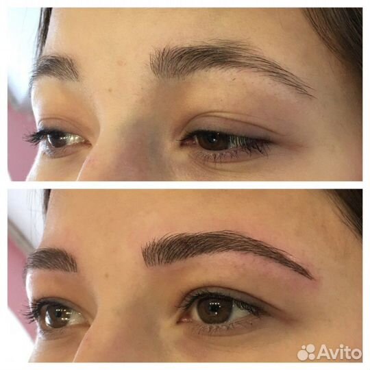 Микроблейдинг бровей Волосковый эффект