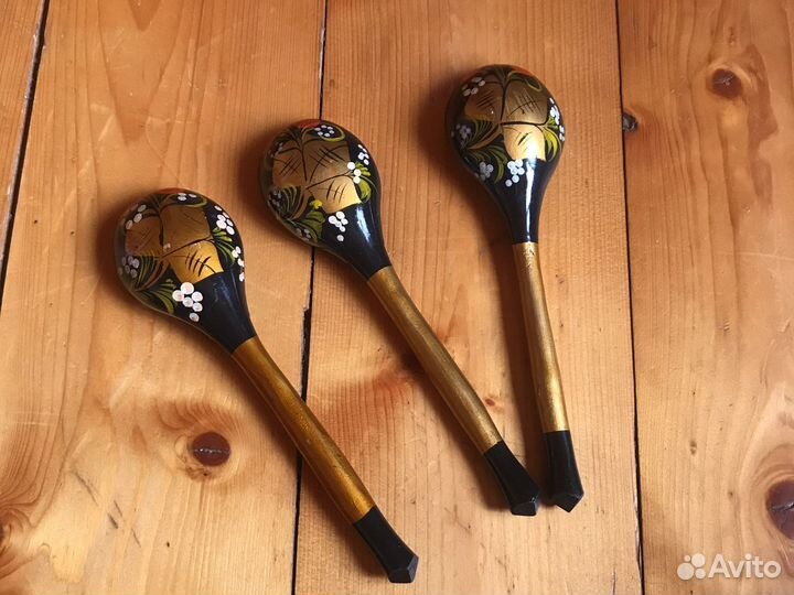 Деревянные ложки хохлома