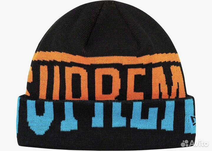 Supreme new era 2 ton logo beanie шапка