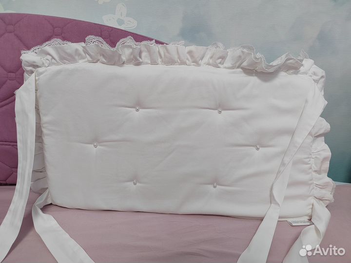 Бортики в кроватку KrisFi Облако 4 подушки