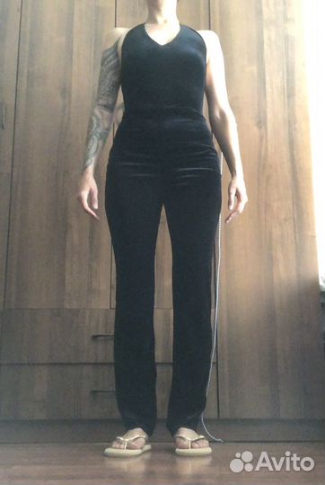 Бархатный комбинезон костюм