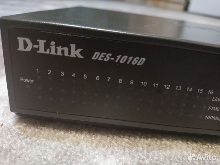 Коммутатор d-link des-1016d