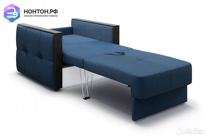 Кресло еврокнижка Инсайд темно-синее