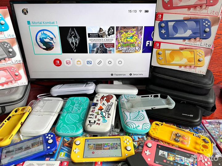 Nintendo Swith Lite + 350 игр