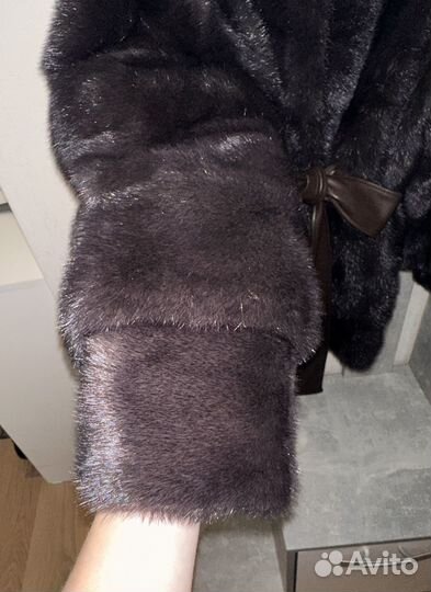 Шуба норковая с капюшоном 42 44 46