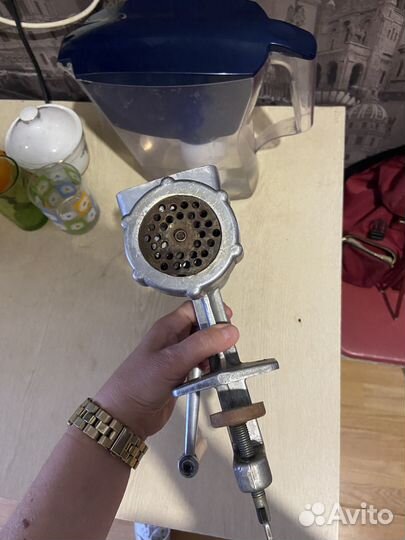 Мясорубка ручная бу