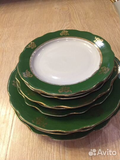 Тарелки от старого сервиза Дулево.Тарелки Кахла Ро