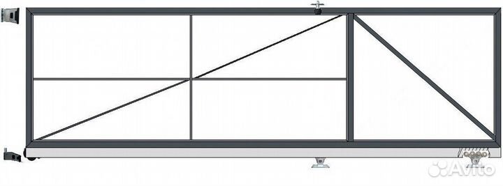 Каркас откатных ворот