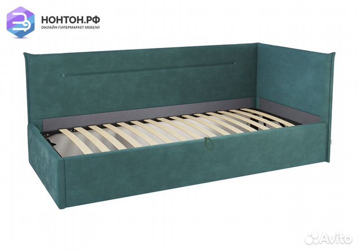 Кровать Альба 0.9 м зеленая
