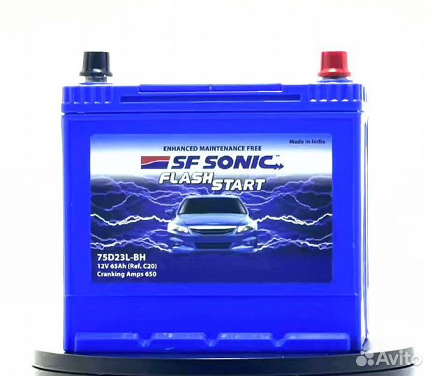 Аккумулятор SF sonic 6ст-65.0 (75D23L)