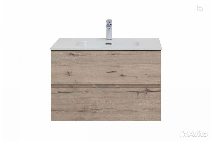 Тумба под раковину для ванной 80 (2 ящика) Алвита