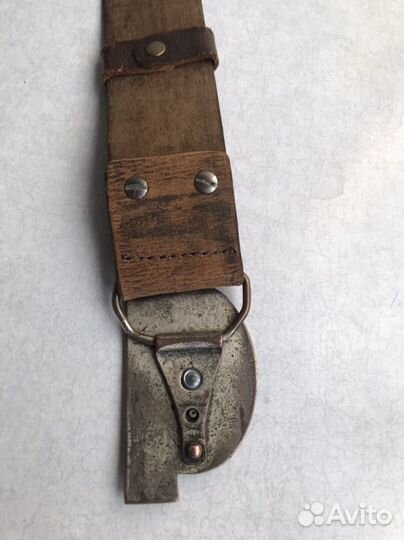 Ремень кожаный ручной работы