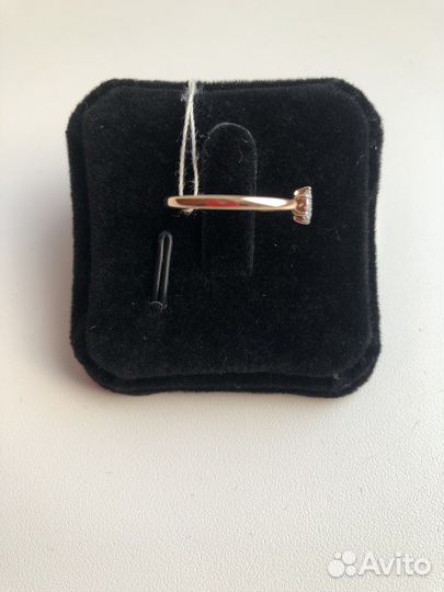 Золотое Кольцо с Бриллиантами 17 размер