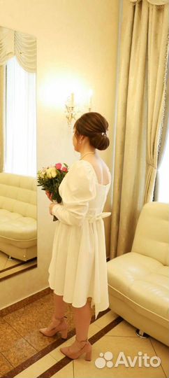 Свадебное платье 44 46 короткое