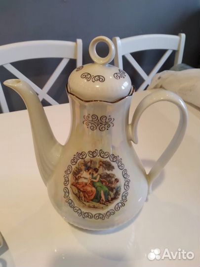 Кофейно-чайный сервиз Мадонна, гдр Jimenau, винтаж