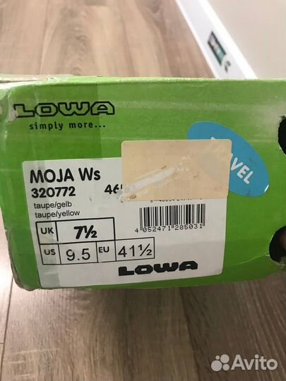 Треккинговые ботинки женские lowa moja WS новые