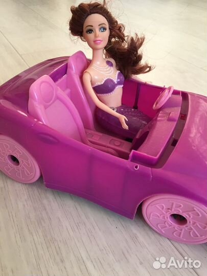 Игрушки детские кукла русалочка с авто