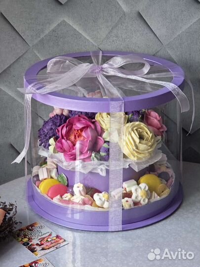 Съедобный букет, цветы из зефира, из сухофруктов