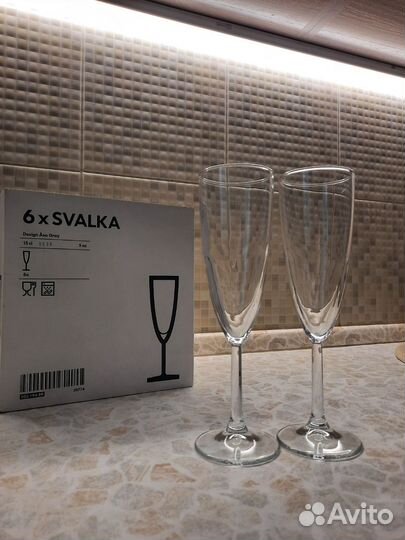 Бокалы для шампанского икеа