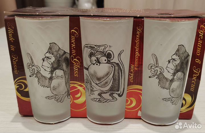 Стаканы, рюмки наборы новые