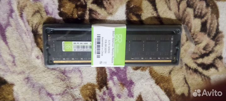 Оперативная память ddr3 8 gb 1600мГц 1x8гб