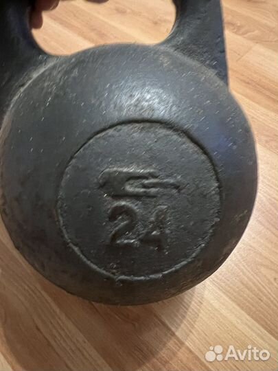 Гиря 24 кг СССР