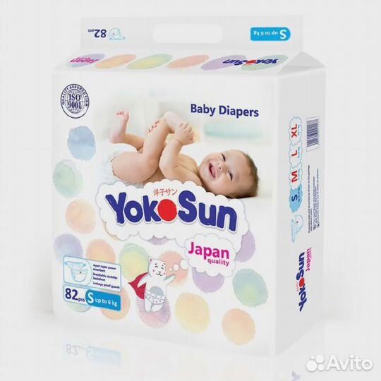 Подгузники yokosun s